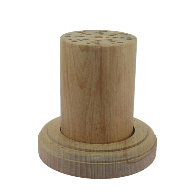 Wooden saw blade holder with engraved blade sizes 8/0, 7/0, 6/0, 5/0, 4/0, 3/0, 2/0, 1/0, 0, 1, 2, 3, 4, 5, 6 and 7