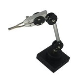 Soldering third hand with alligator clips on square base – includes spare tips for jewellery and precision soldering work