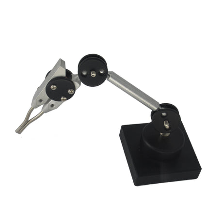 Soldering third hand with alligator clips on square base – includes spare tips for jewellery and precision soldering work