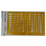 DAVTOOLS small shapes and designs jewelry stencil template