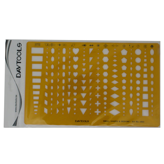 DAVTOOLS small shapes and designs jewelry stencil template