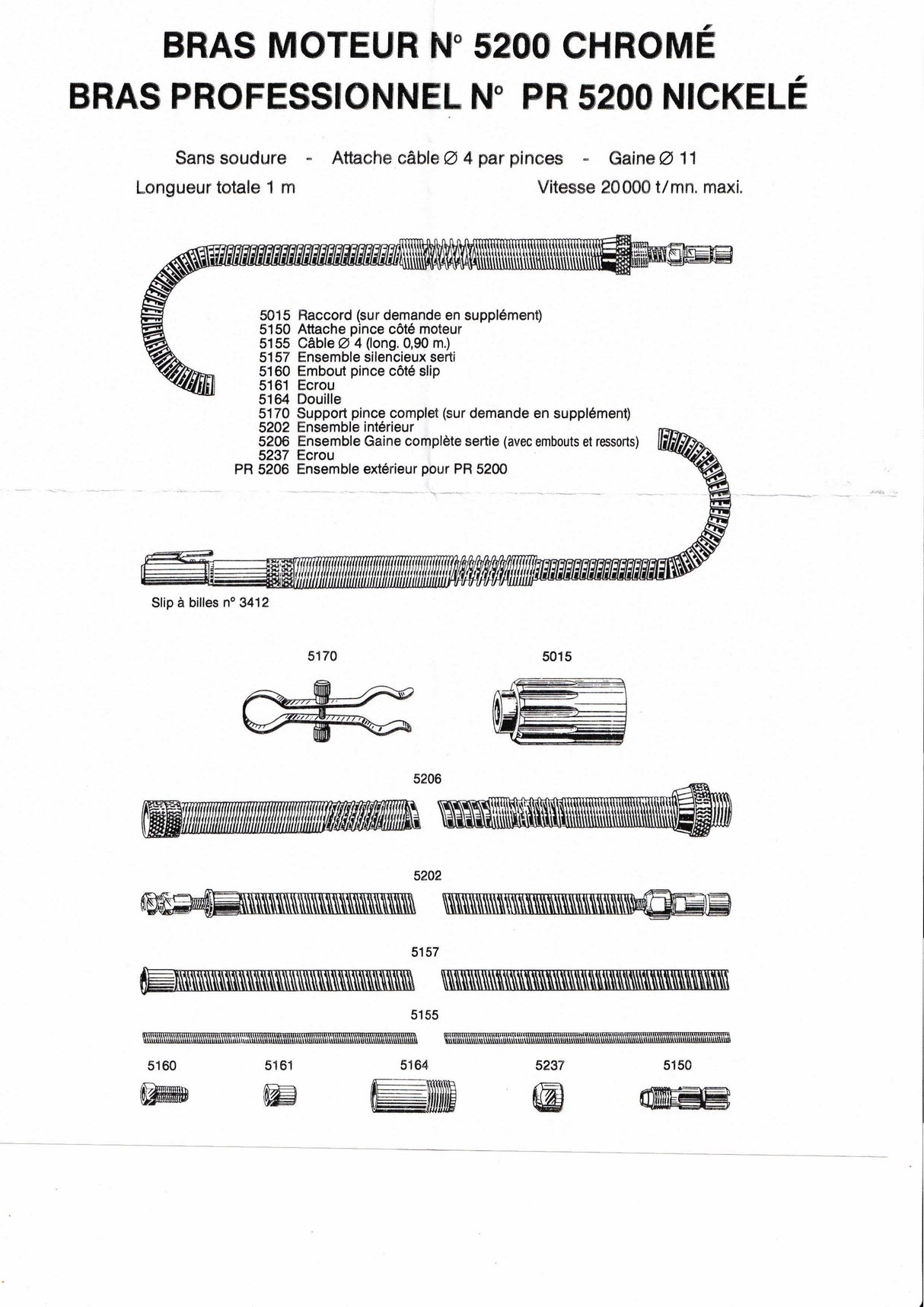 Techdent Flexible arm & Spare Parts