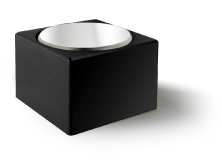 Mirror Top Turntable - Square - Grey or Black
