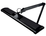 SBR Professional Black Daylight Lamp — 45W LED desk lamp for jewelers and precision work. Side view.