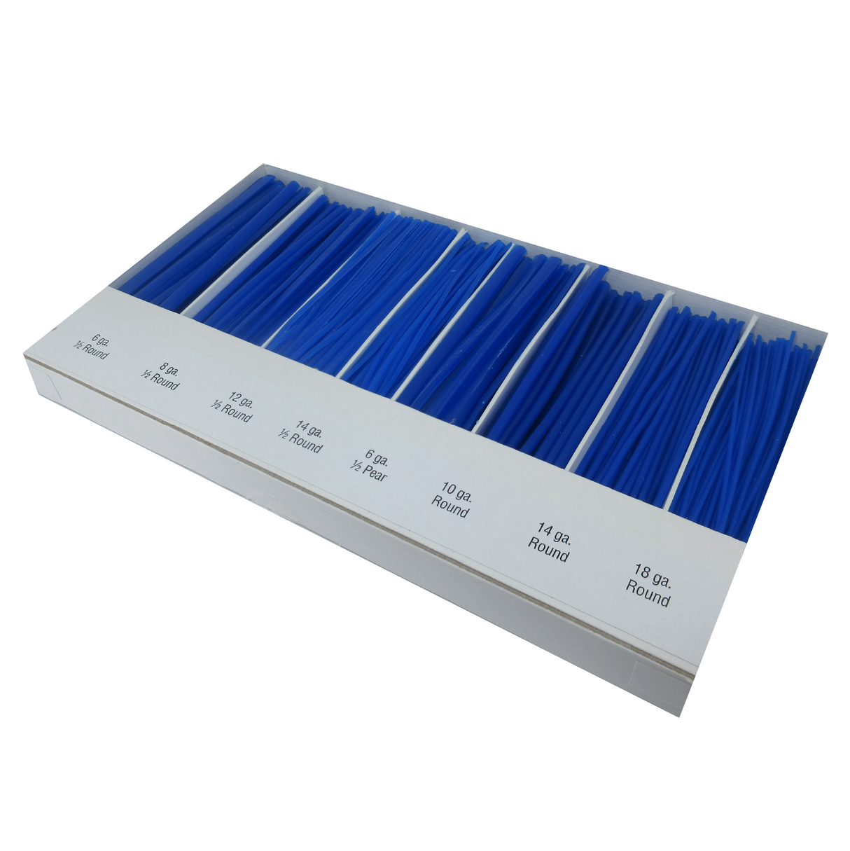 Round half-round and half-pear wax wires for wax modeling