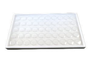 White Tray with 50 Gem Jars