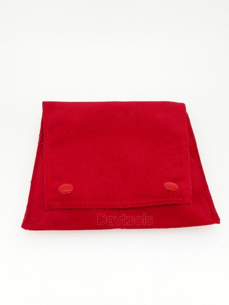 Suede Pouch - Jewelry - Red