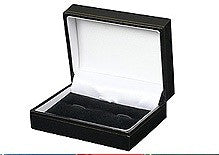 Cufflinks Box Large - Black Leatherette